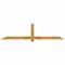 Ekena Millwork Eugene Rough Sawn Timber Gable Bracket, Western Red Cedar, 84"W x 21"H x 2"D x 4"F, 6/12 Pitch GBW084X21X0204EUG00RWR - alternate 1